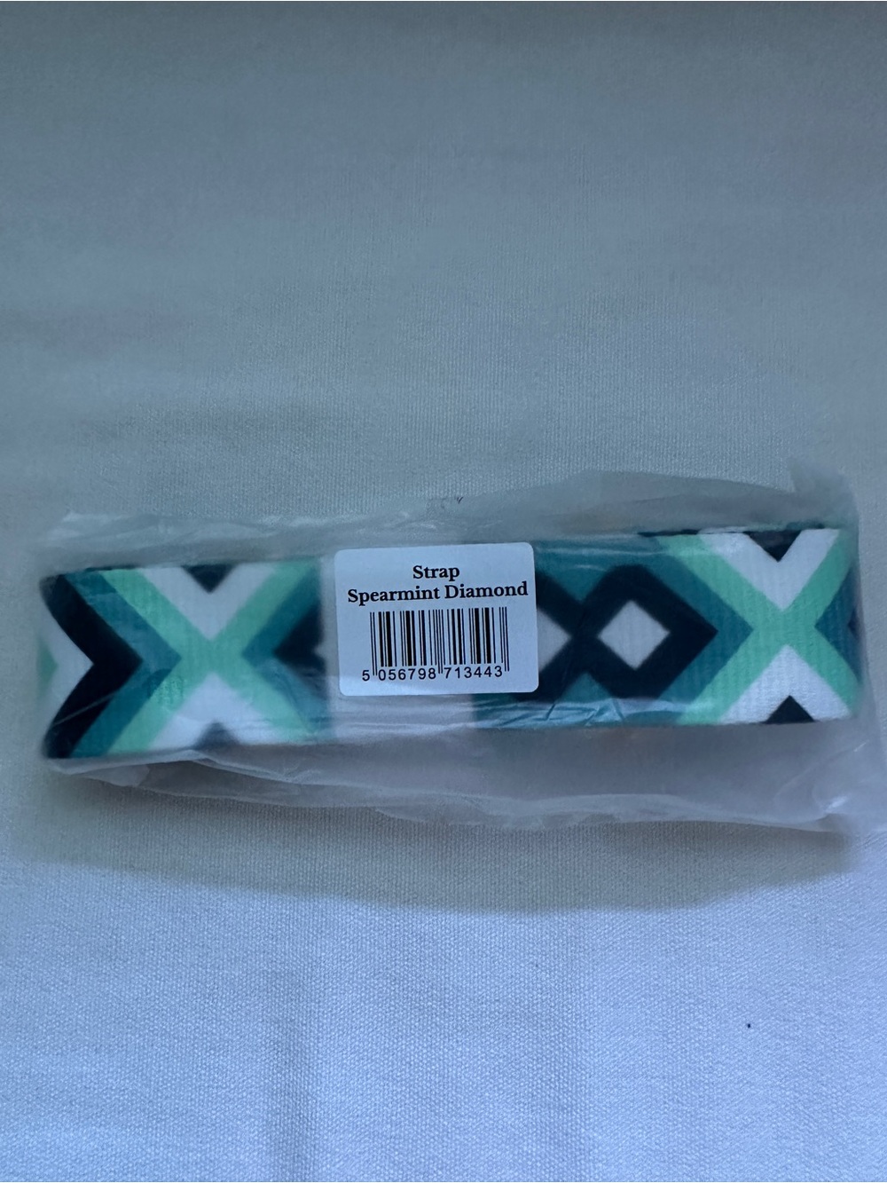 Pom Pom London Spearmint Teal Aqua Diamond purse Strap
